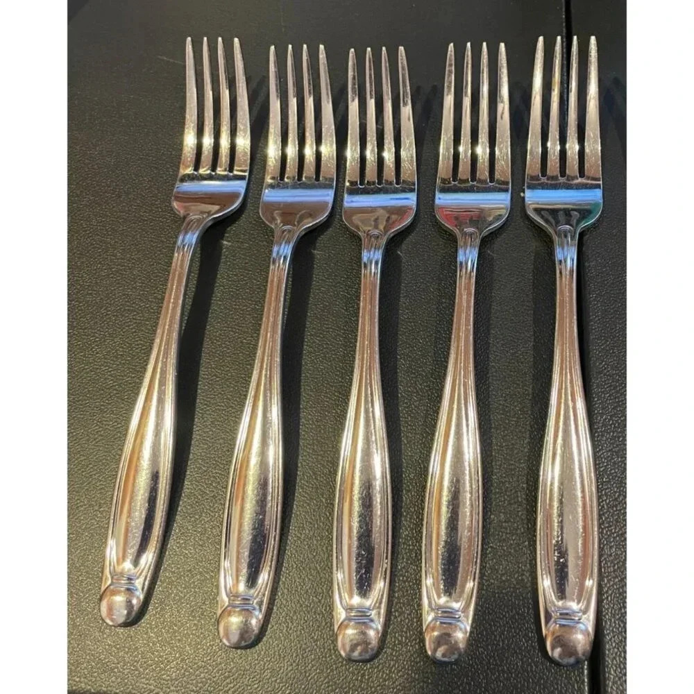 Oneida Alexandria Dinner‎ Forks Set of 5 Replacements 18/0